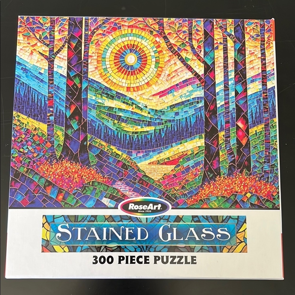 RoseArt 300 Piece Stained Glass Puzzle - Multicolor